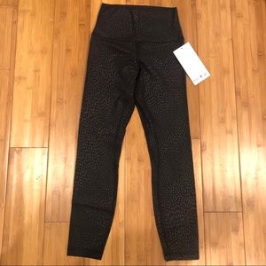 Lululemon High Rise Align 25” Pant Black Texture